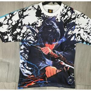 Mega Print Solo Leveling Anime AOP Graphic All Over Print Shadow  T-Shirt XL#10